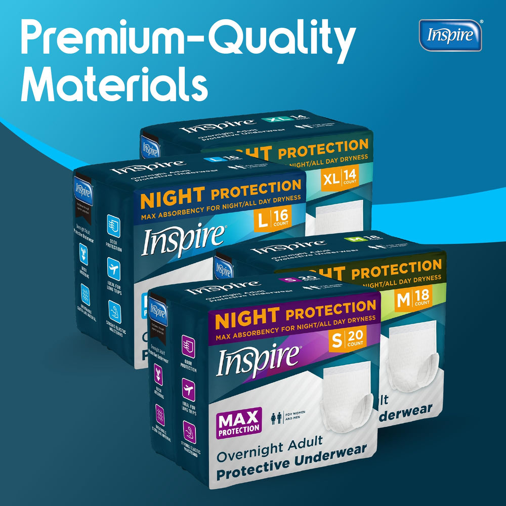 Inspire breathable materials with rapid absorption for comfort.