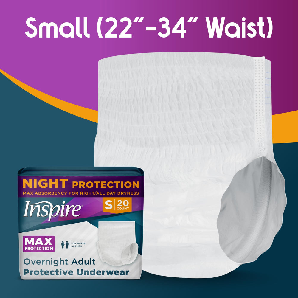 Inspire long-lasting leak-free protection suitable for night and travel