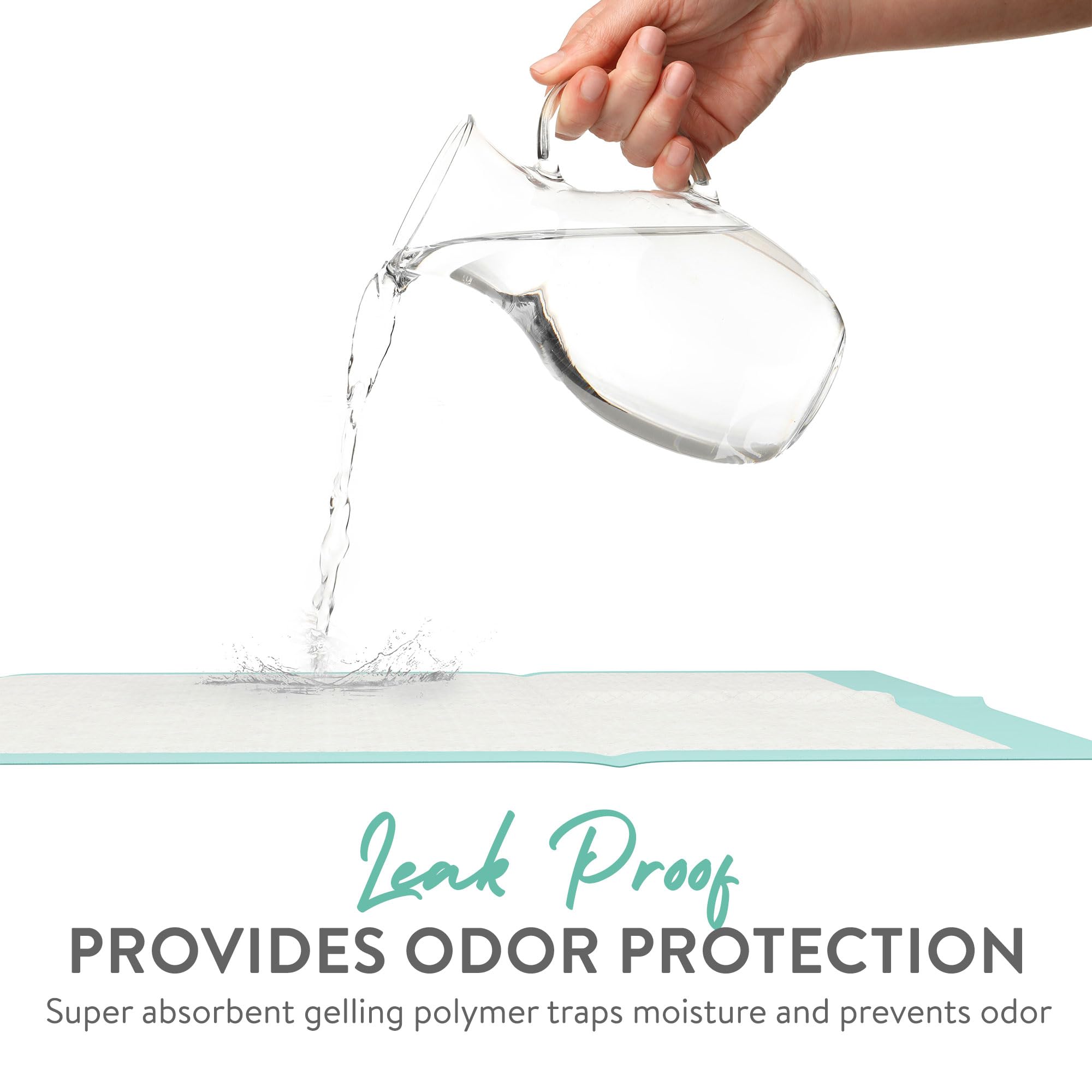 Inspire bed pad leakproof-base anchors moisture containment on any surface.