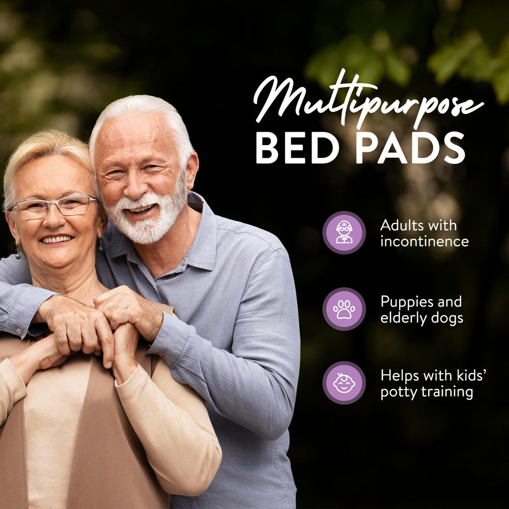 Inspire bed pads quick-dry surface demonstrating moisture management.