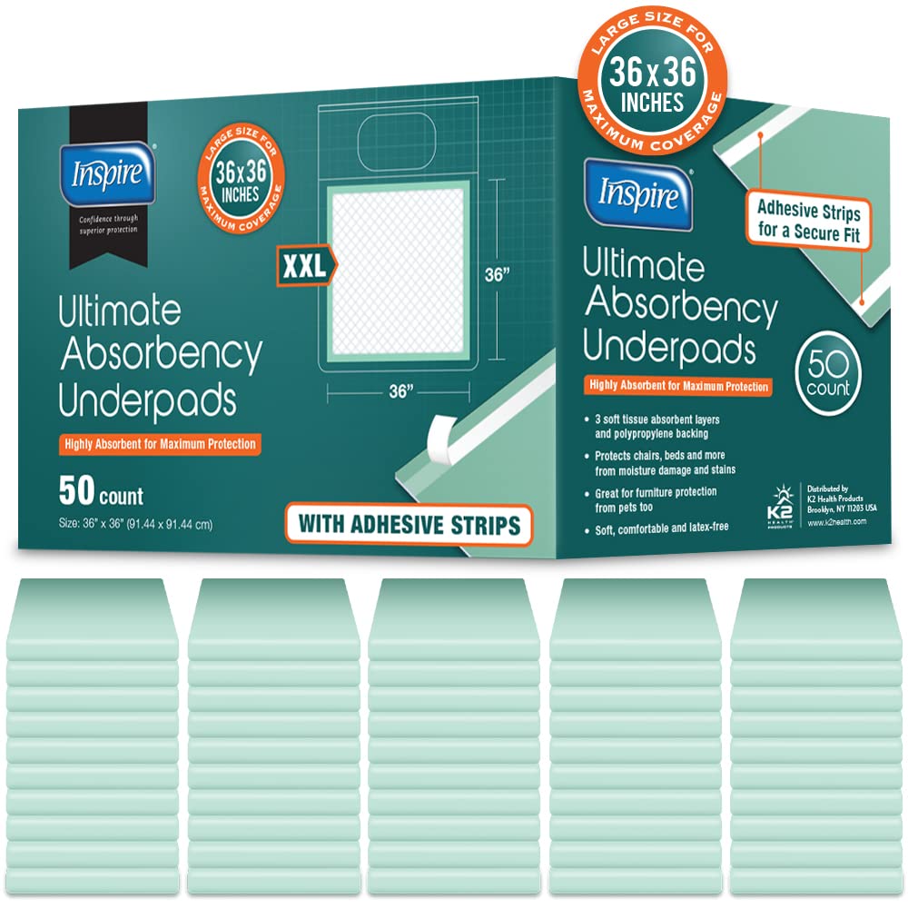 Inspire bed pad soft-top-layer offers a gentle touch against skin.