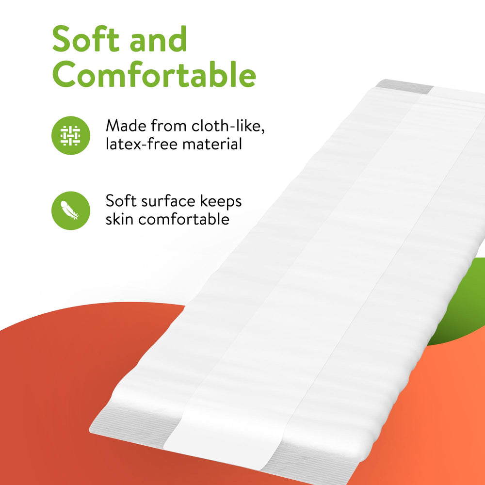 Inspire Booster Pads adhesive strip keeps pad in place inside diaper