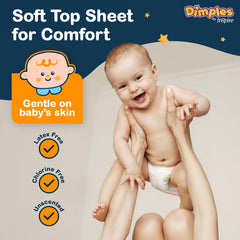 Inspire Dimples Booster Pads fit all diaper sizes for versatile daytime and overnight use.