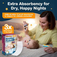 Inspire Dimples Booster Pads offer ultra-absorbency with reduced bulk for a comfortable fit.