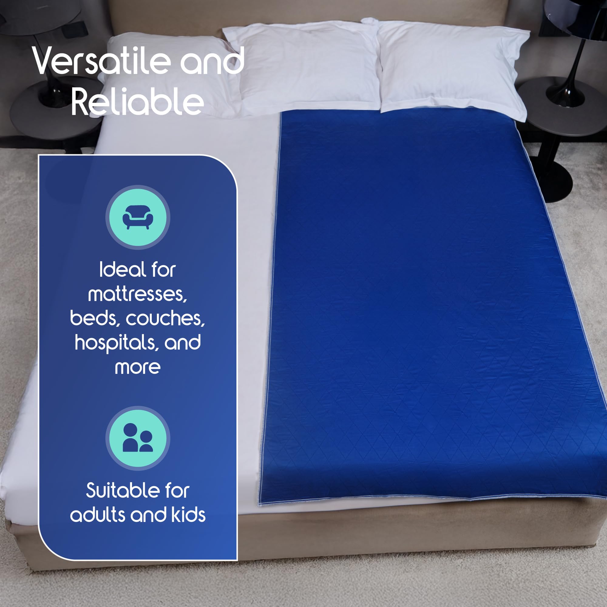 Inspire kid and adult friendly bed protector for family use and care routines.