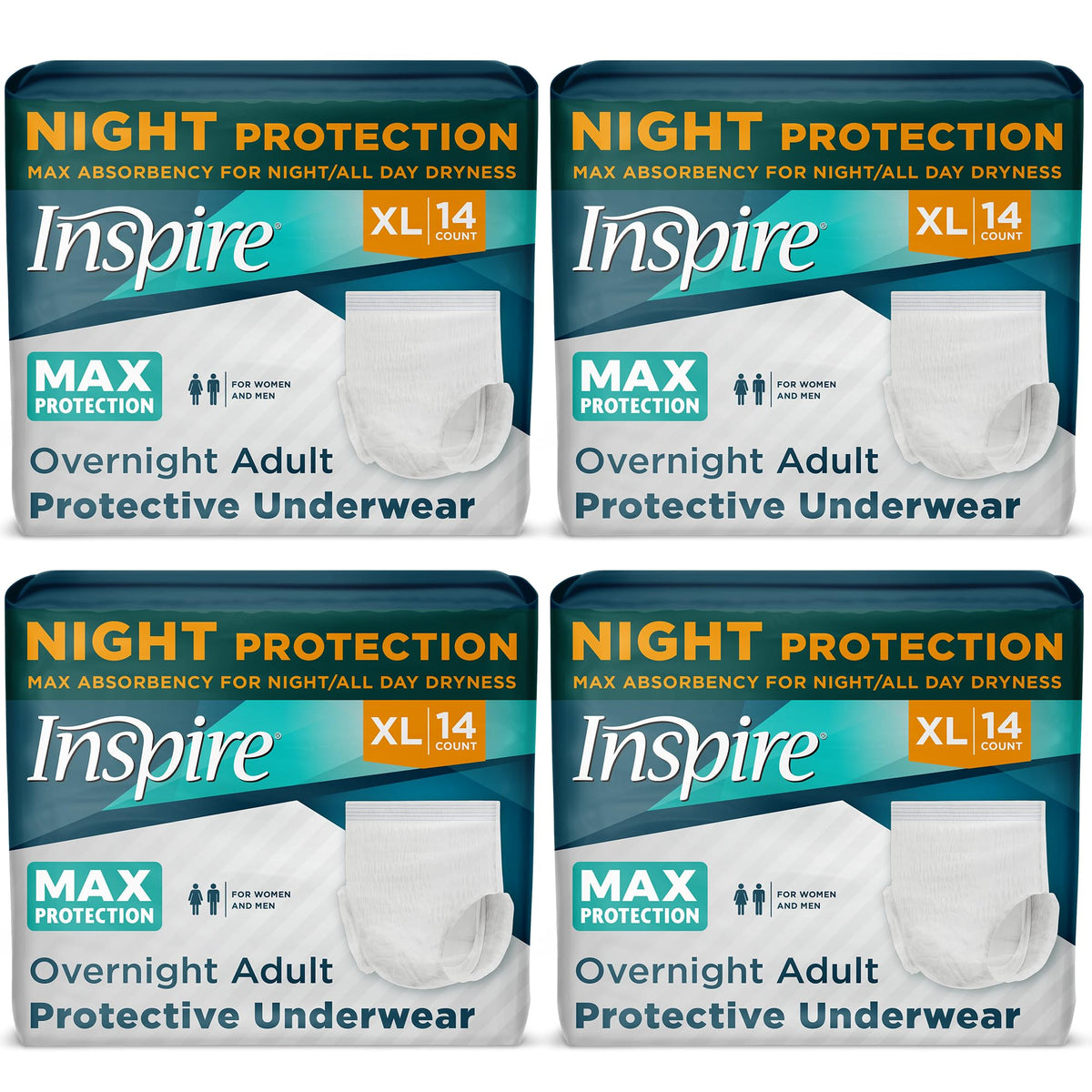 Inspire max-absorbency-core image for confident all-day dryness.