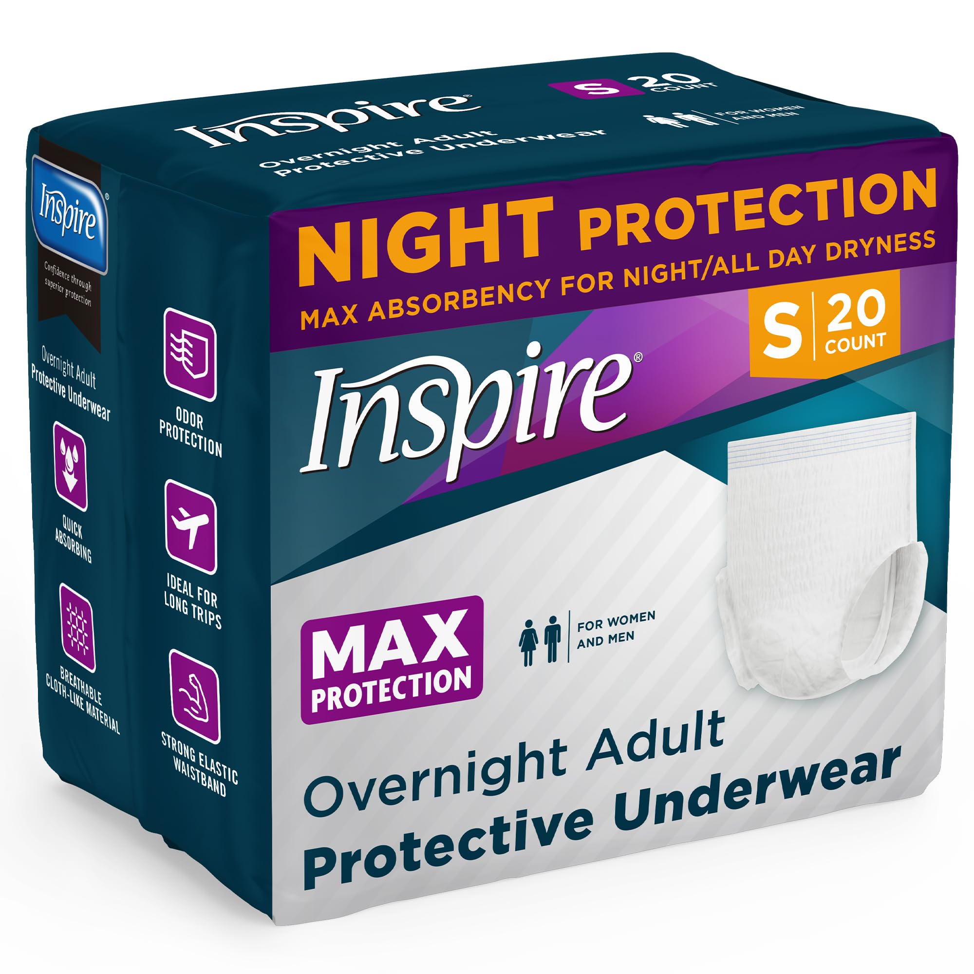 Inspire MAX Absorbency discreet-underwear-look demonstrates low-profile protection