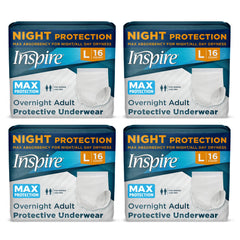 Inspire MAX absorbency diaper with leak guards for secure protection.