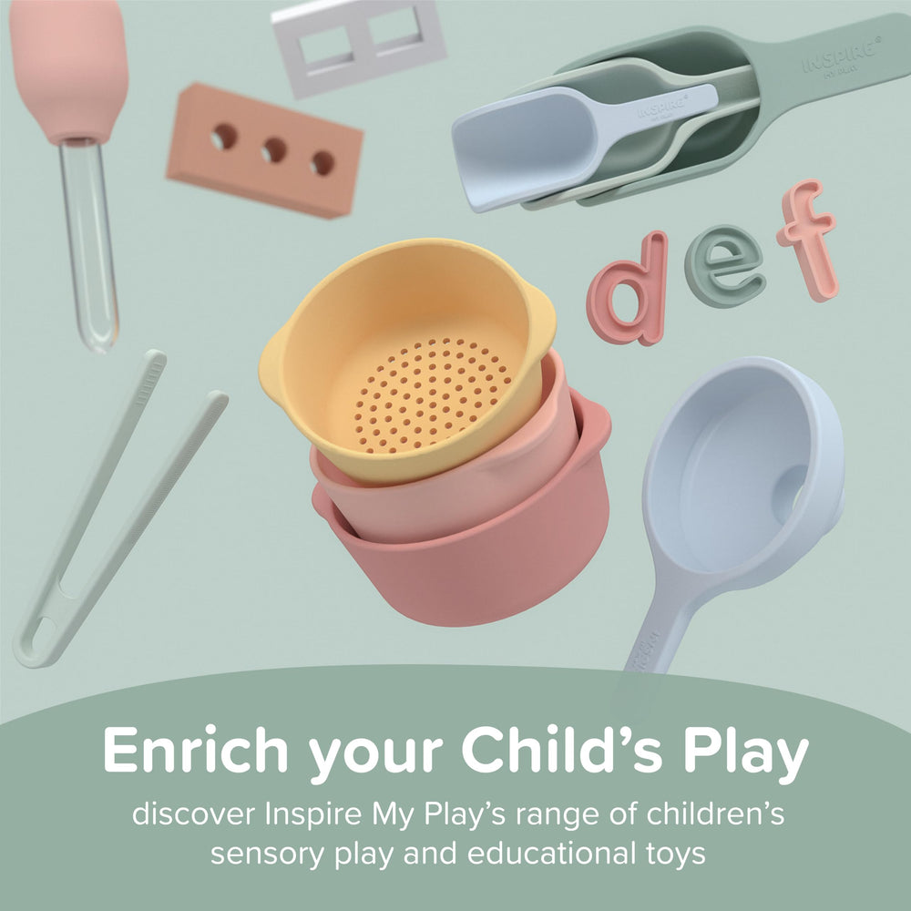 Inspire My Play compatible-brand baseplate with large blocks, ideal for creative setups
