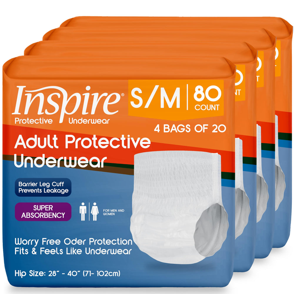Inspire Protective Underwear front view with discreet packaging for daily wear