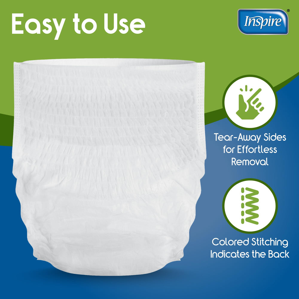 Inspire Protective Underwear tear-away sides enable quick, discreet removal.