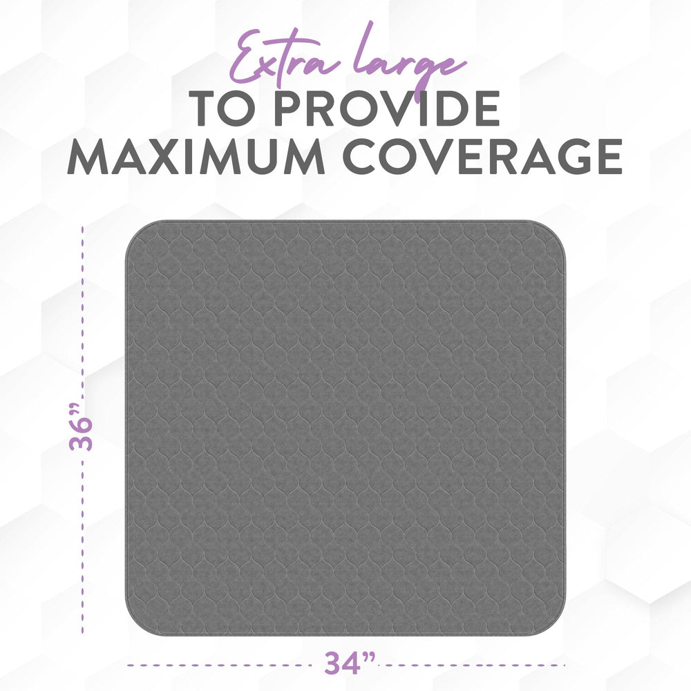 Inspire Underpads 34x52 extra-large coverage for larger surfaces.
