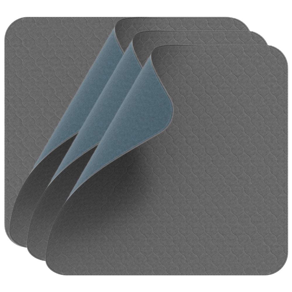 Inspire Underpads dark gray fabric hides stains while matching decor.
