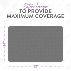 Inspire Underpads dark gray stain-hiding color maintains a fresh room aesthetic.