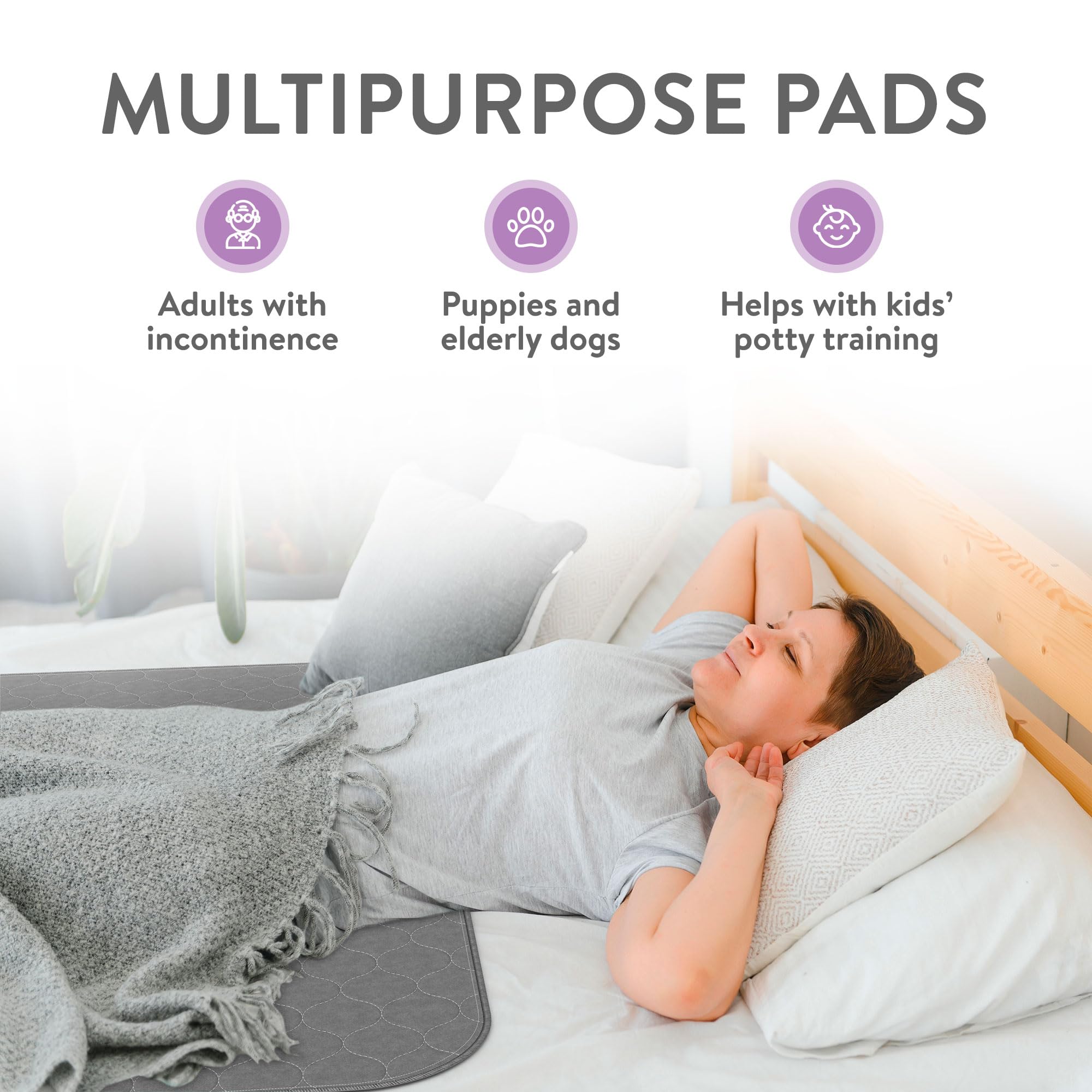 Inspire Underpads extra-large 34x52 provide maximum coverage and protection.