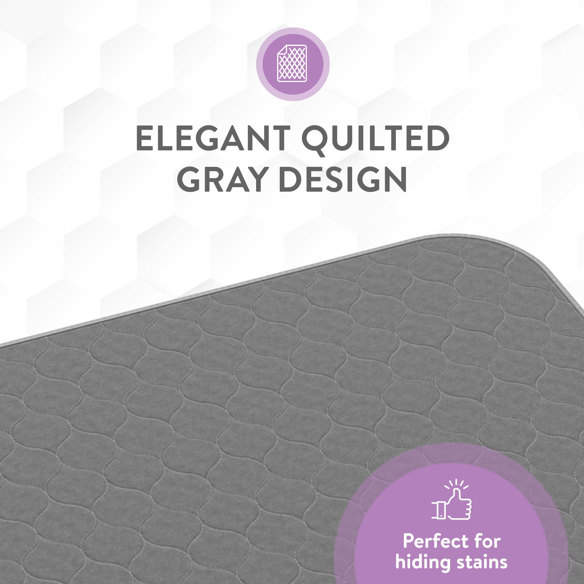 Inspire Underpads large 34x52 option offers maximum coverage.