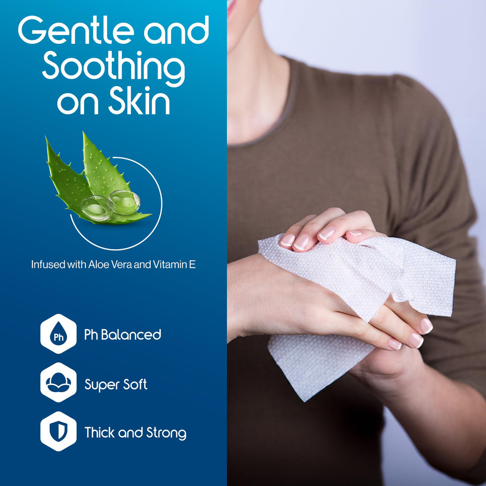 Inspire wipes in a convenient dispensing pack for easy caregiver access