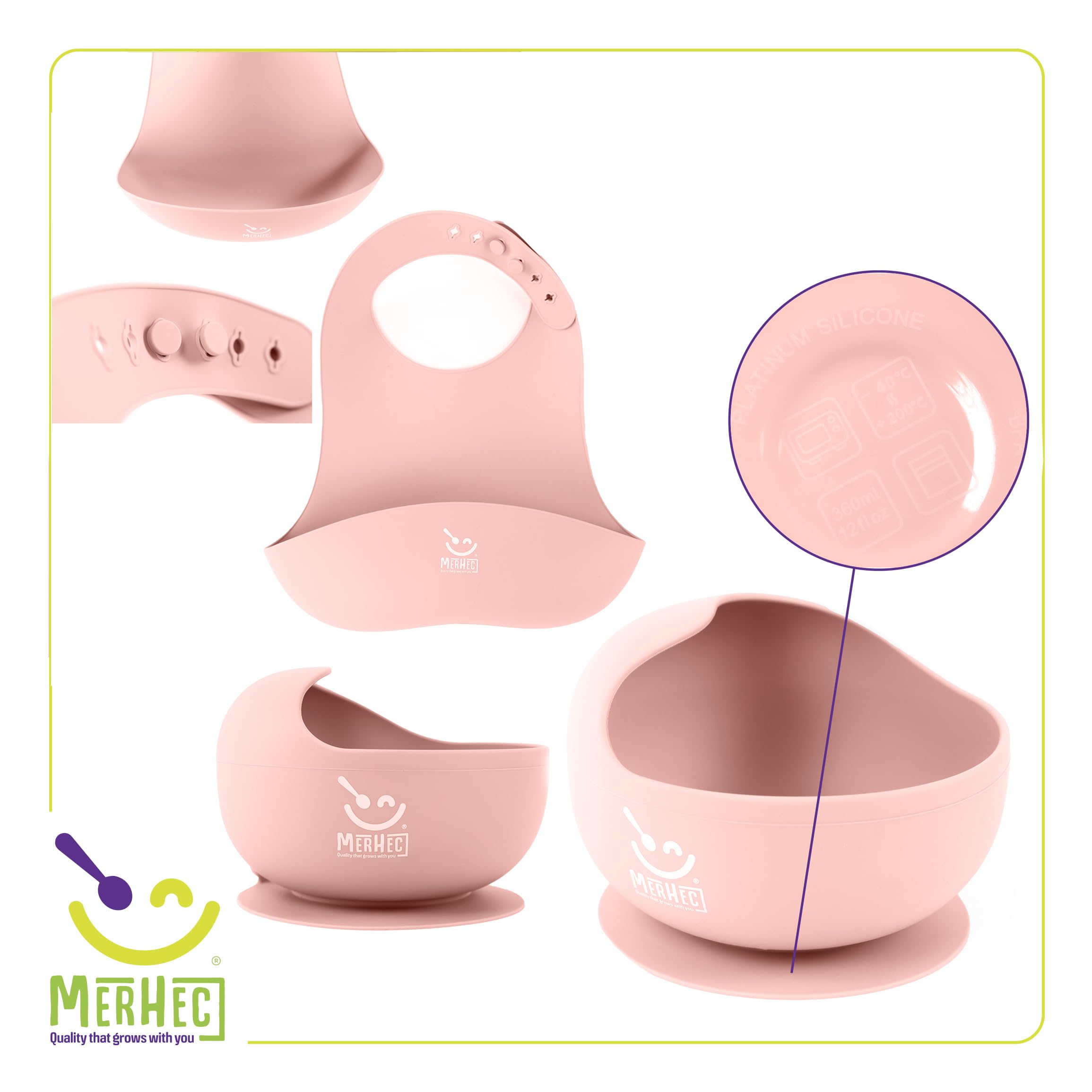 InspireJoy ergonomic soft-tipped spoons are gentle on gums and easy to grip.