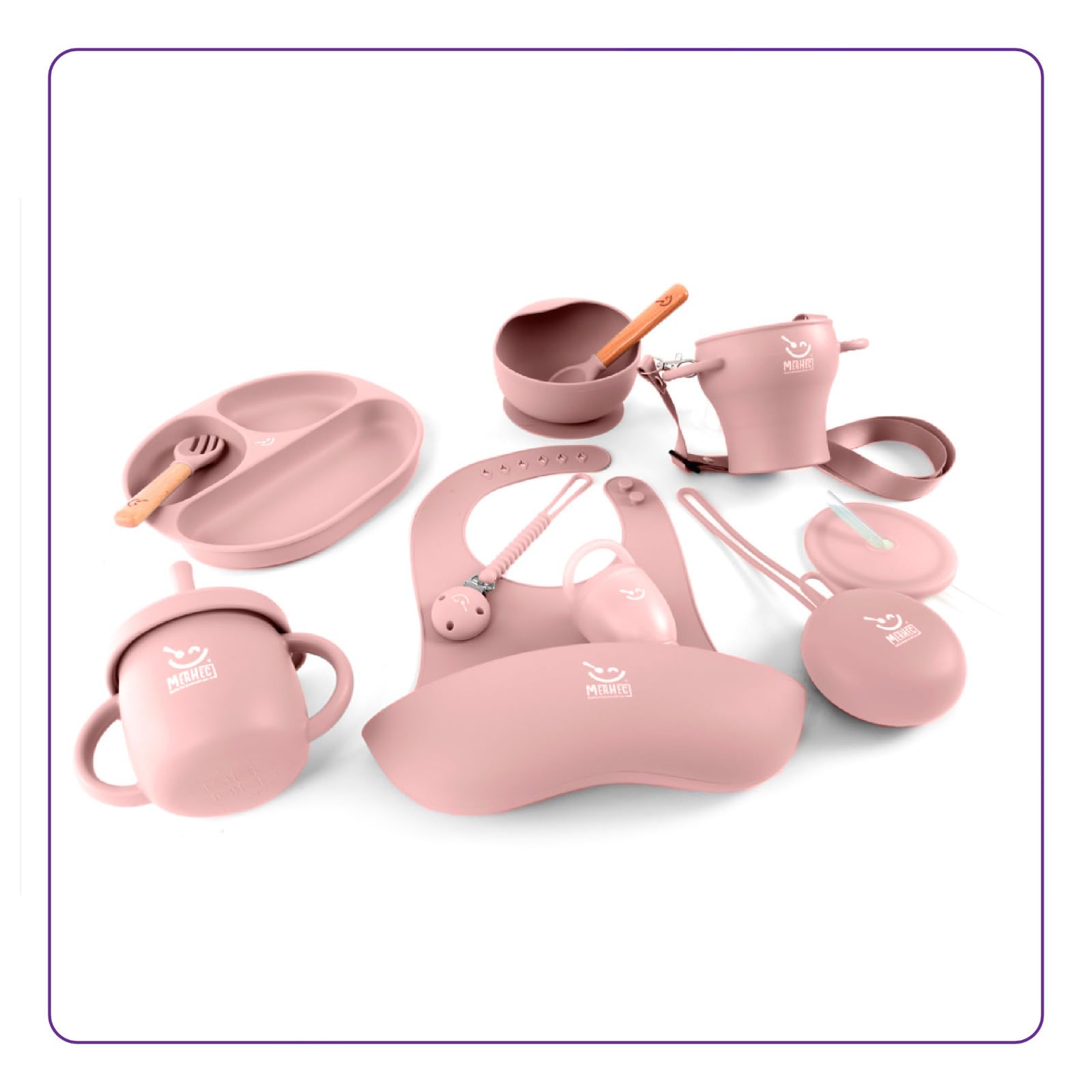 InspireJoy silicone suction cup plate keeps meals in place for mess-free dining.