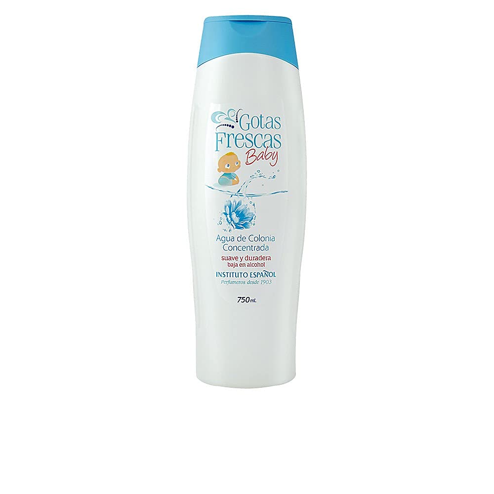 Instituto Español Baby Gotas Frescas edc bottle pour delivers a refreshing aroma for daily wear.
