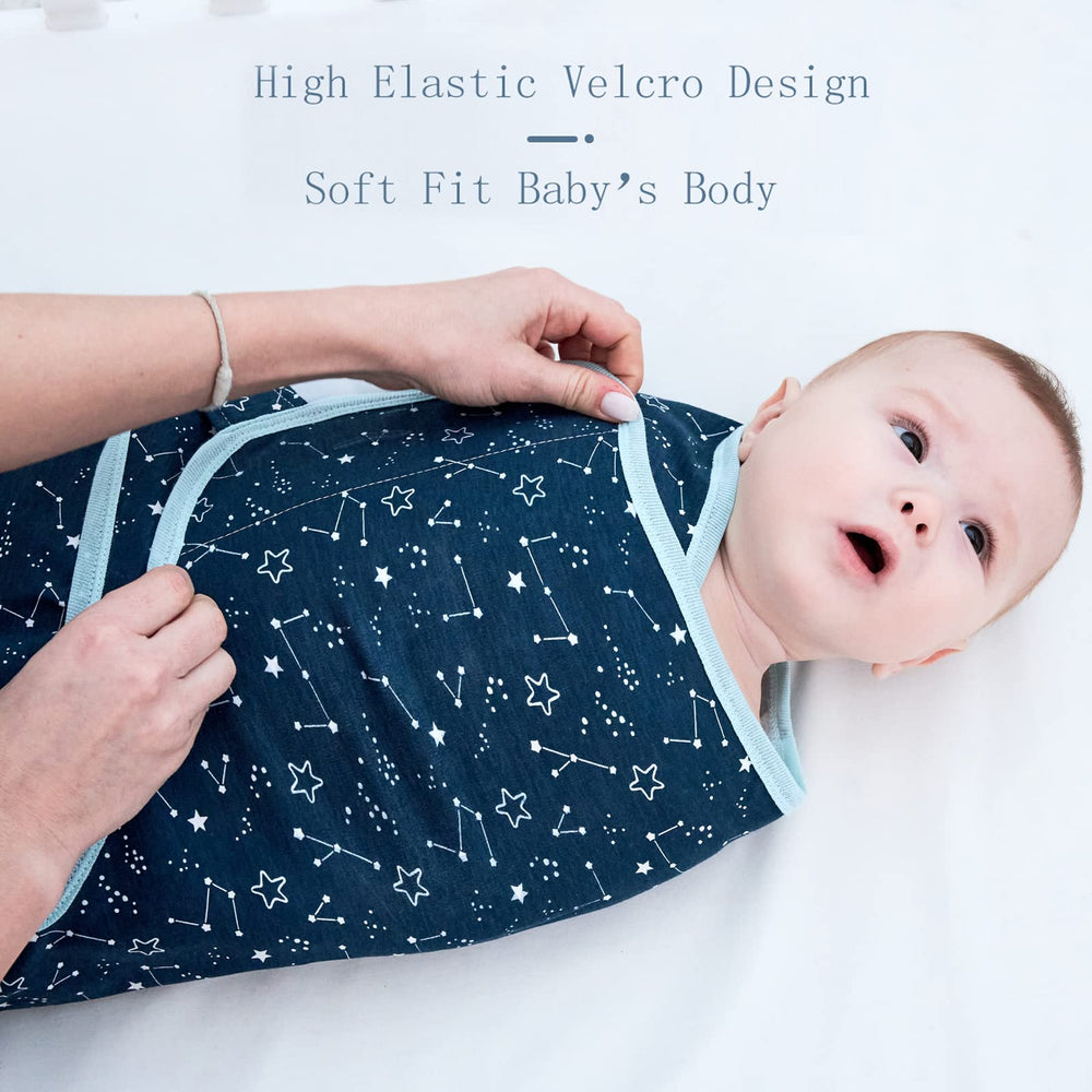 Easy three-step swaddle design helps new parents wrap quickly and confidently.