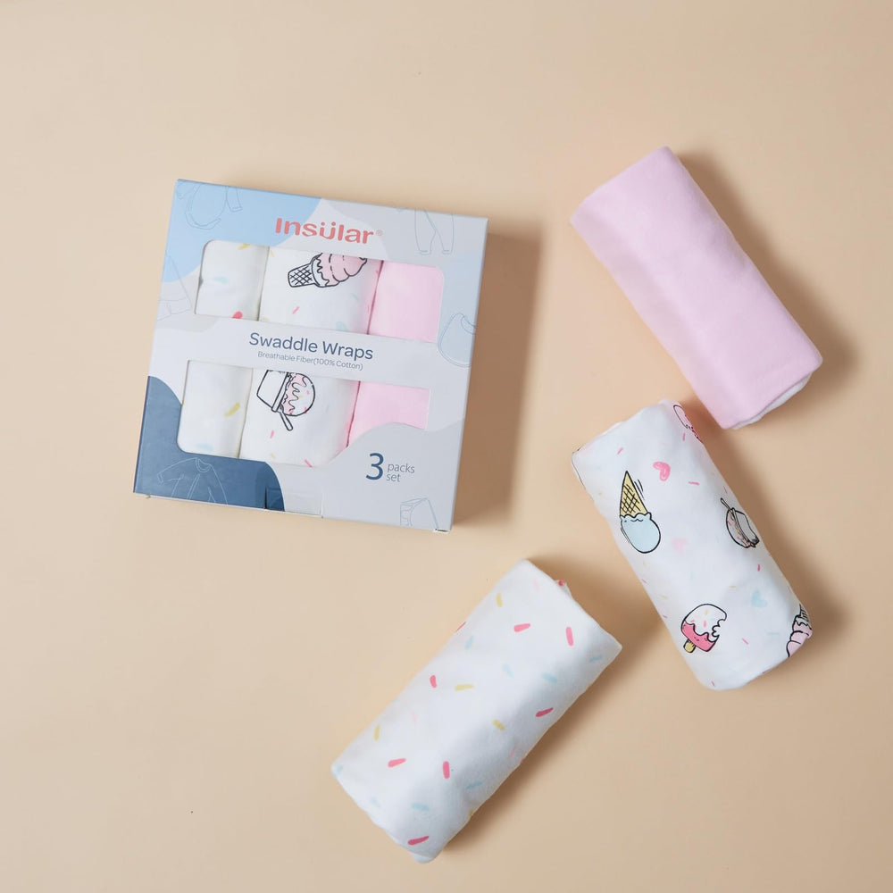 Soft cotton texture feels gentle on delicate baby skin during sleep.