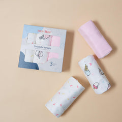 Soft cotton texture feels gentle on delicate baby skin during sleep.