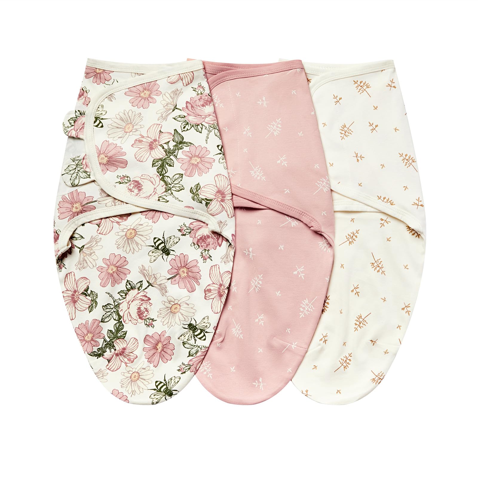 insular Baby Swaddle Wrap in soft cotton fabric for cozy newborn comfort.
