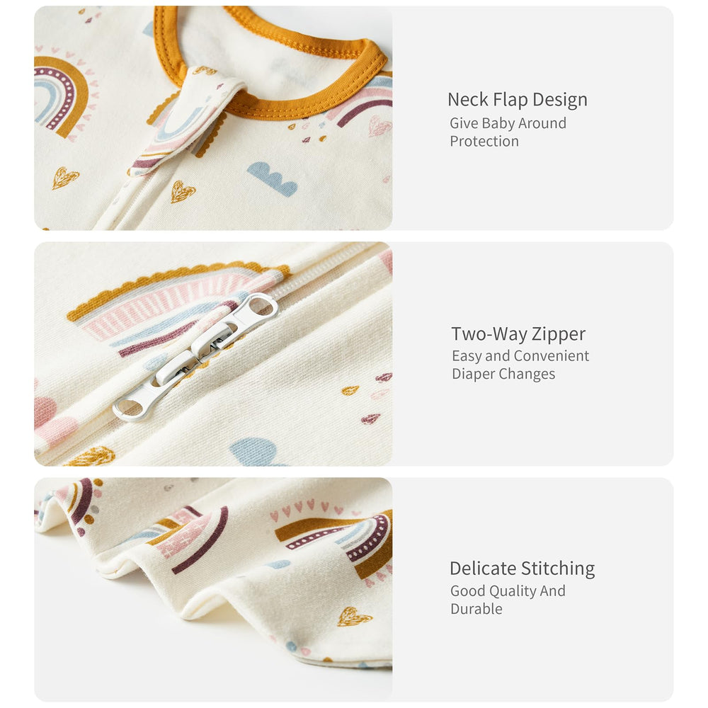 Insular 100% cotton fabric is soft, breathable, and skin-friendly for newborns.