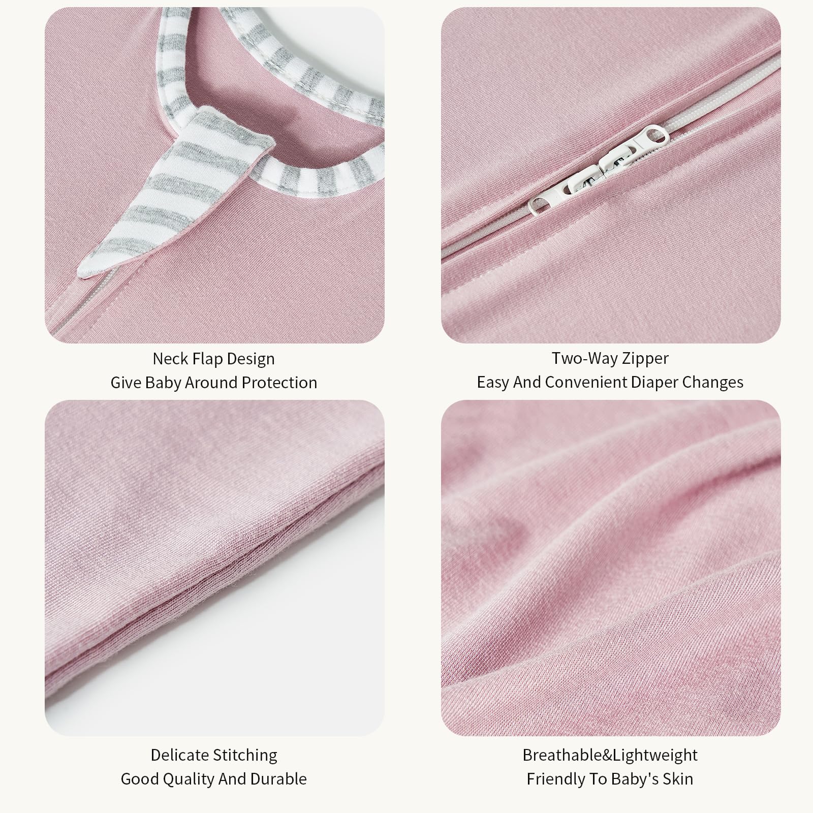 Roomy hip-hem design from Insular for growing babies.