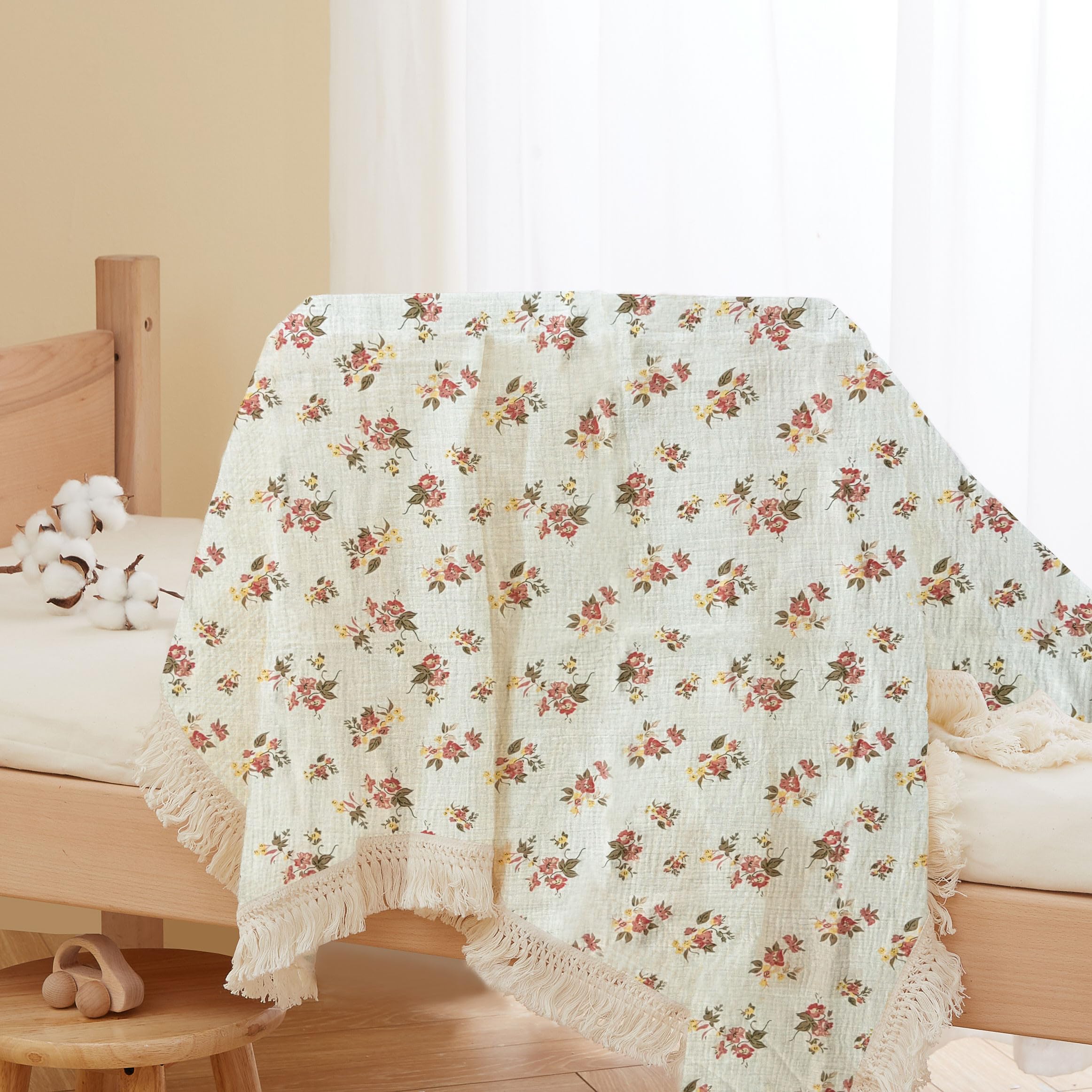 Insular crib blanket lightweight cuddle layer for rests and naps