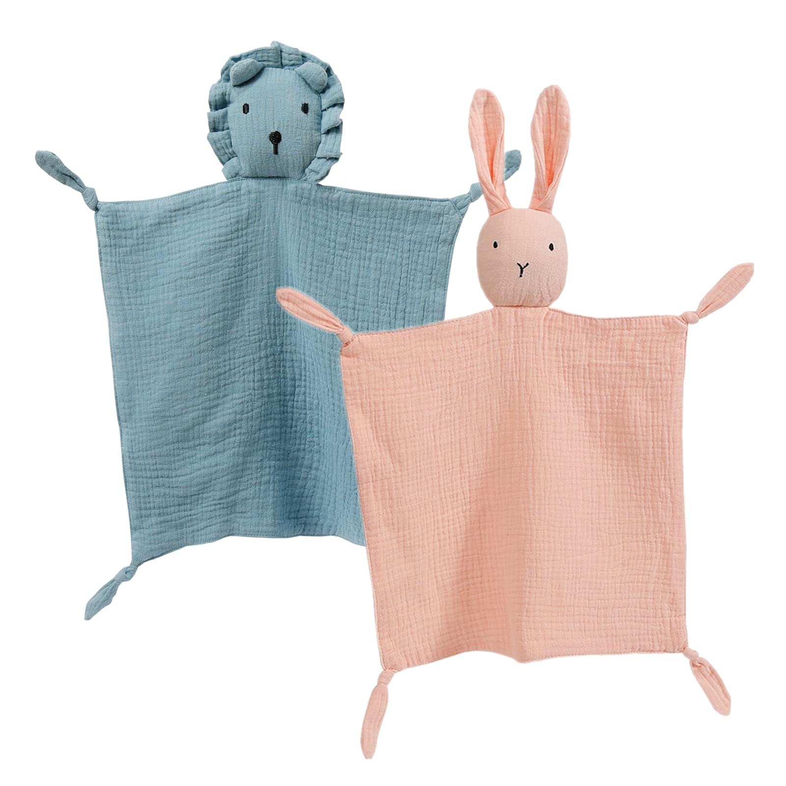 Insular Lovey Bunny-embroidered blanket provides a gentle, comforting touch for newborns.