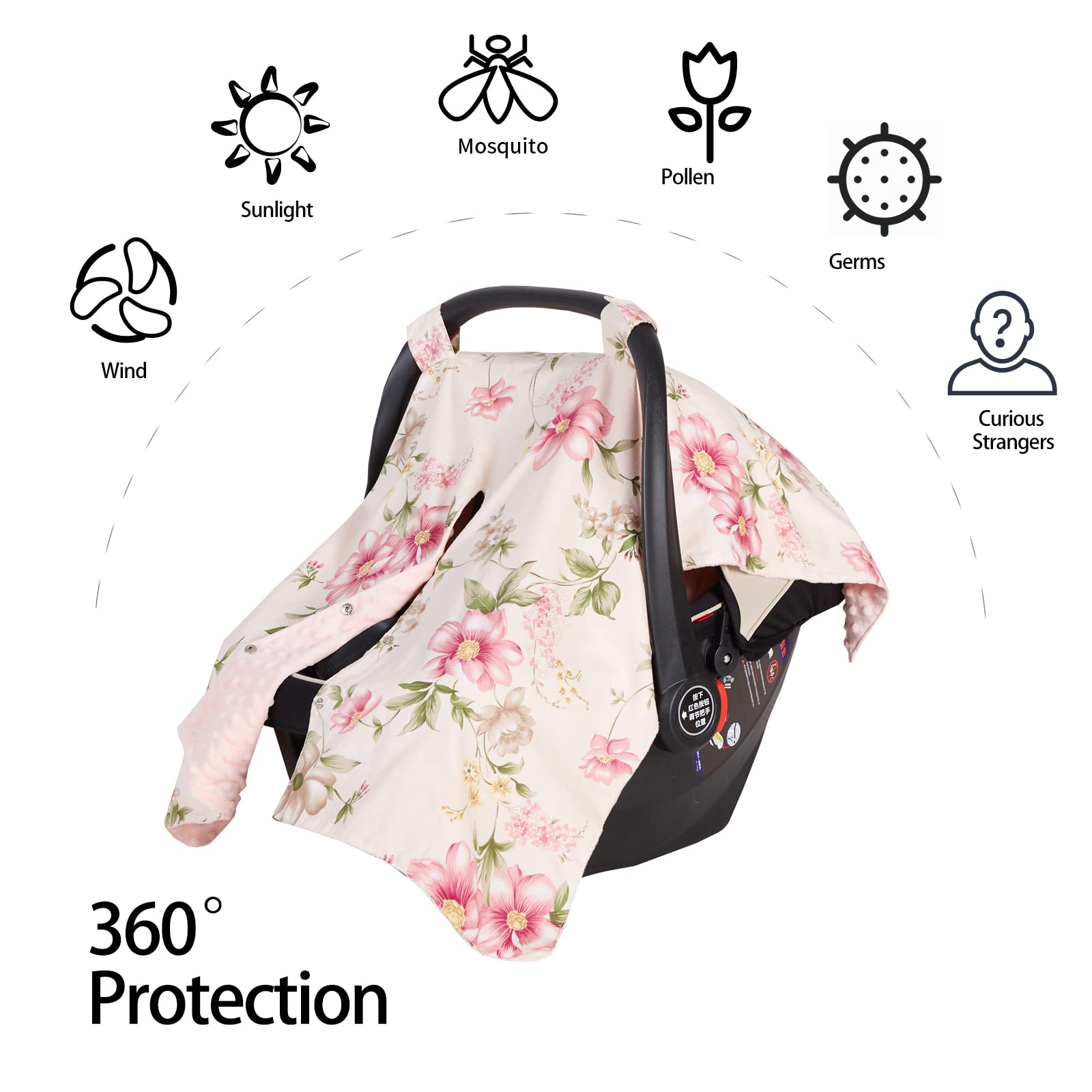 Insular Minky interior provides a soft touch for baby during rides