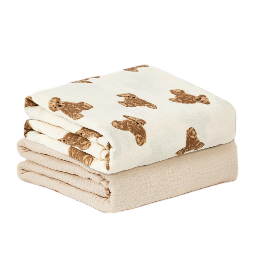 Insular muslin swaddle soft texture 47x47 promotes gentle skin contact and cozy naps.