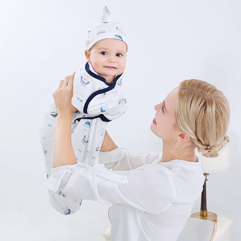 Insular newborn size fits 0-3 months for comfortable womb like swaddling