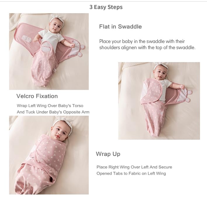 Insular 100 percent cotton swaddle fabric feels soft and breathable against baby skin
