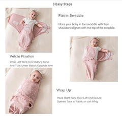 Insular 100 percent cotton swaddle fabric feels soft and breathable against baby skin