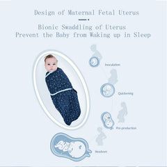 Insular swaddle sacks with adjustable Velcro for a secure fit