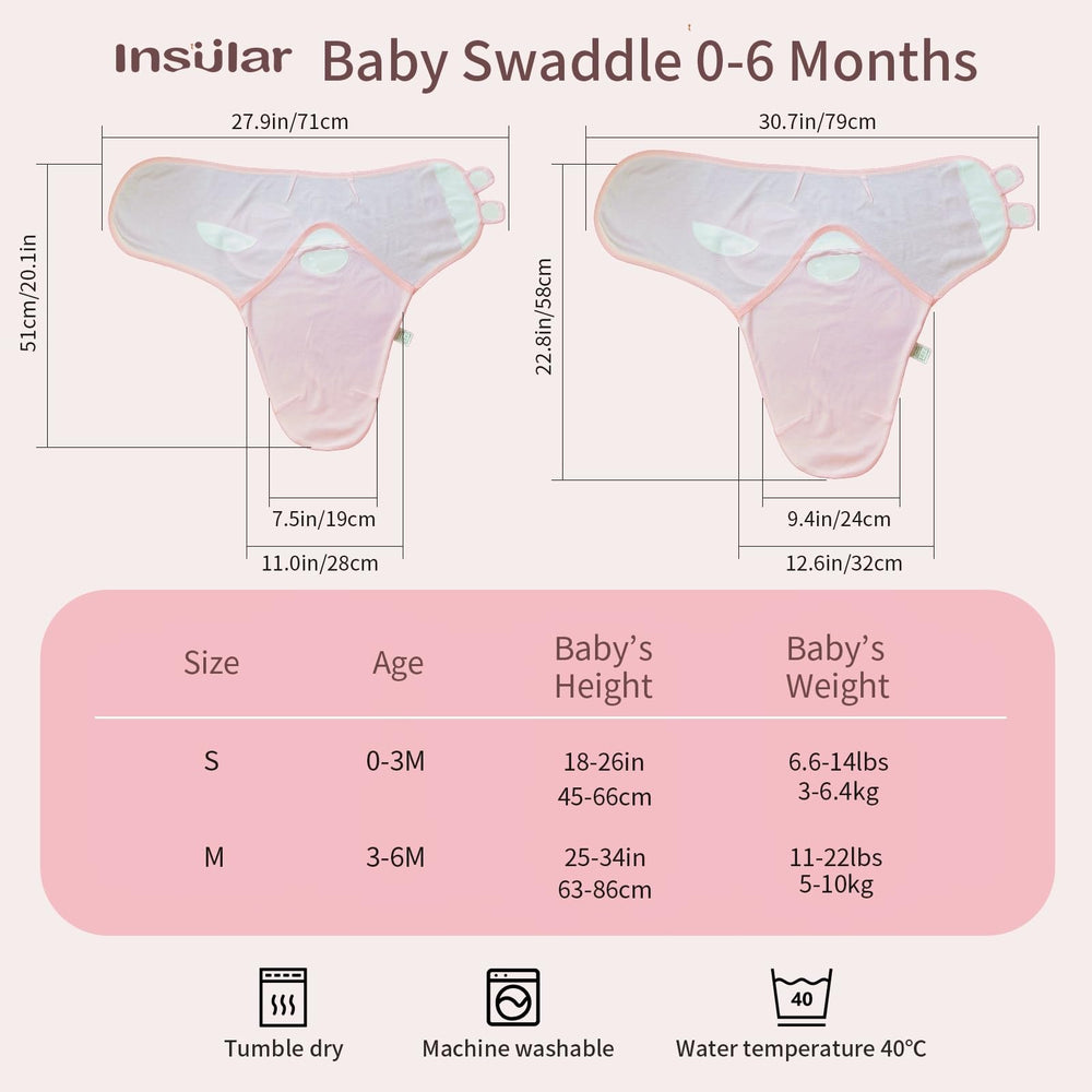 Small size is ideal for 0-3 months for comfortable wrap.