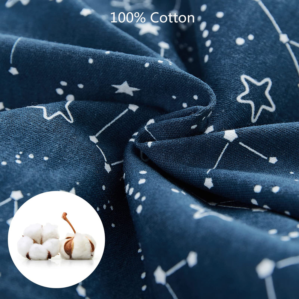 Three different designs in the Insular swaddle set for versatile newborn styling