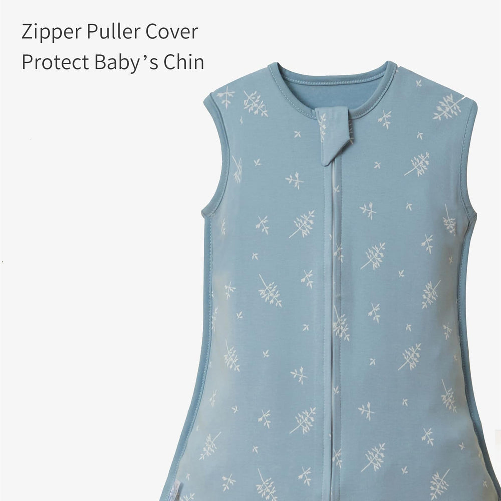 insular wearable blanket breathable cotton is gentle on baby's skin.