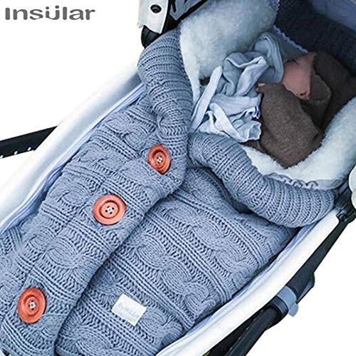 Insular winter cozy swaddle blanket helps keep baby warm.