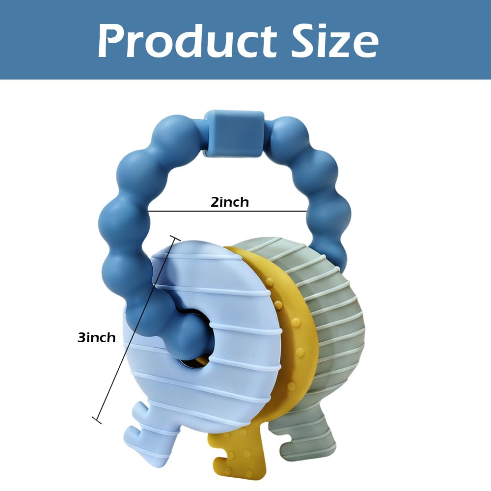 Intatikoo Baby Keys Teether BPA-free for safe chewing.