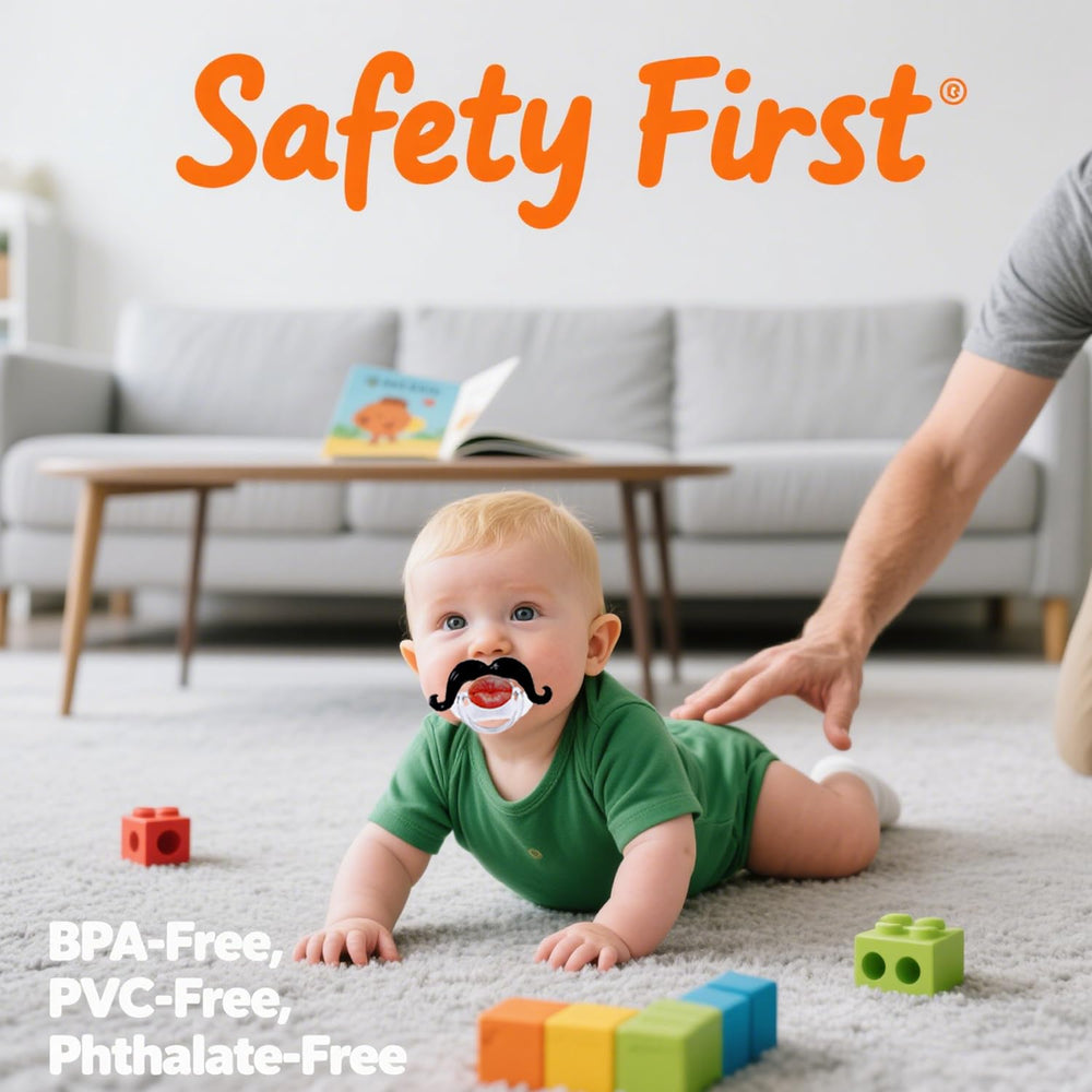 Intatikoo vampire pacifier for babies, playful night time buddy and safe silicone