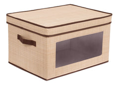 Internet's Best Brown storage bin front view showing ample interior space for organized storage