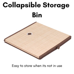 Internet's Best canvas bin interior demonstrates durable fabric and reinforced sides.