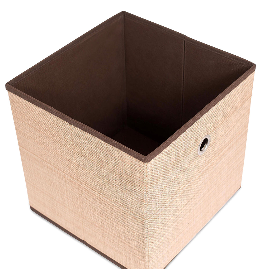 Internet's Best storage bin interior reveals spacious capacity for blankets and toys.