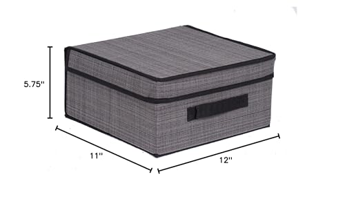 Internet's Best Grey collapsible storage bin folds away to save space when not in use.