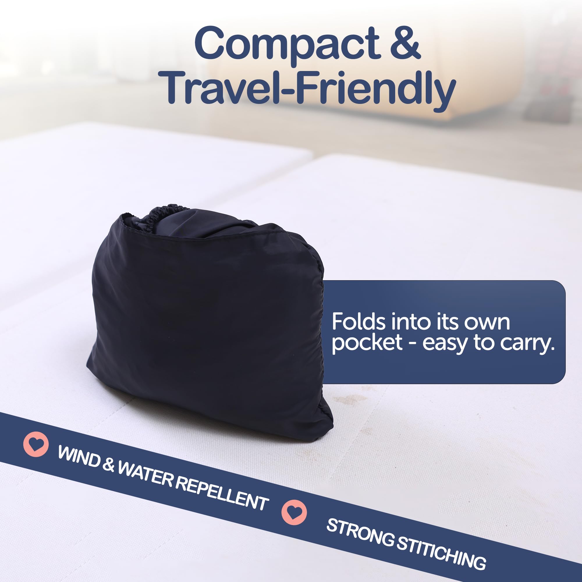 IntiMom compact fold that fits neatly in a bag.