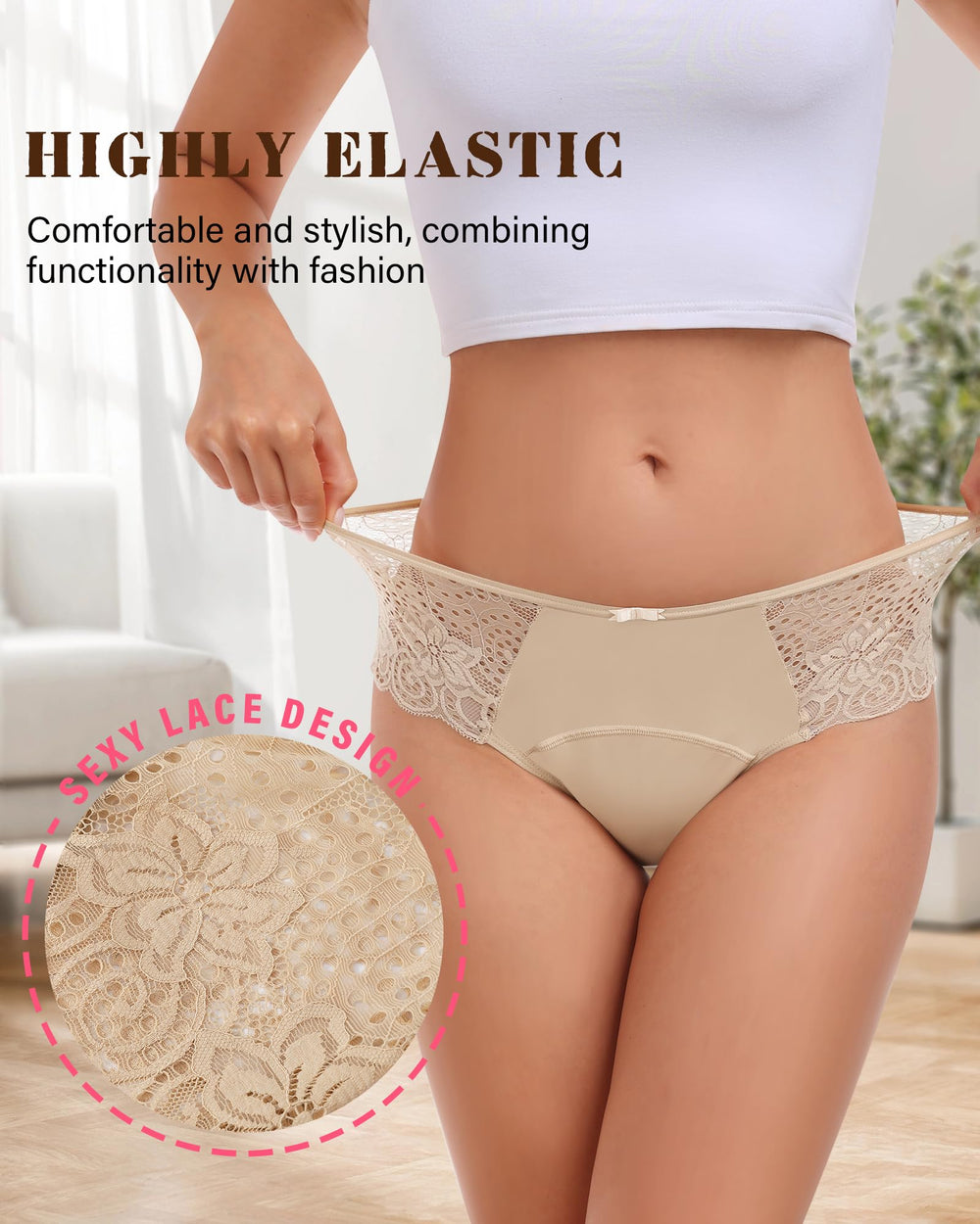 Intiflower reusable period underwear reduces disposable waste over time.